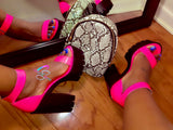Lemonade Heels Neon Pink